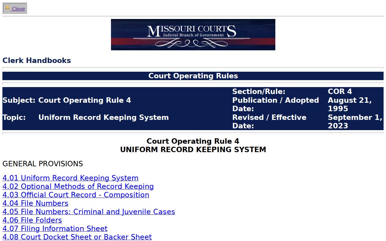 Harrison County civil docket image showing official record and automated-search fields